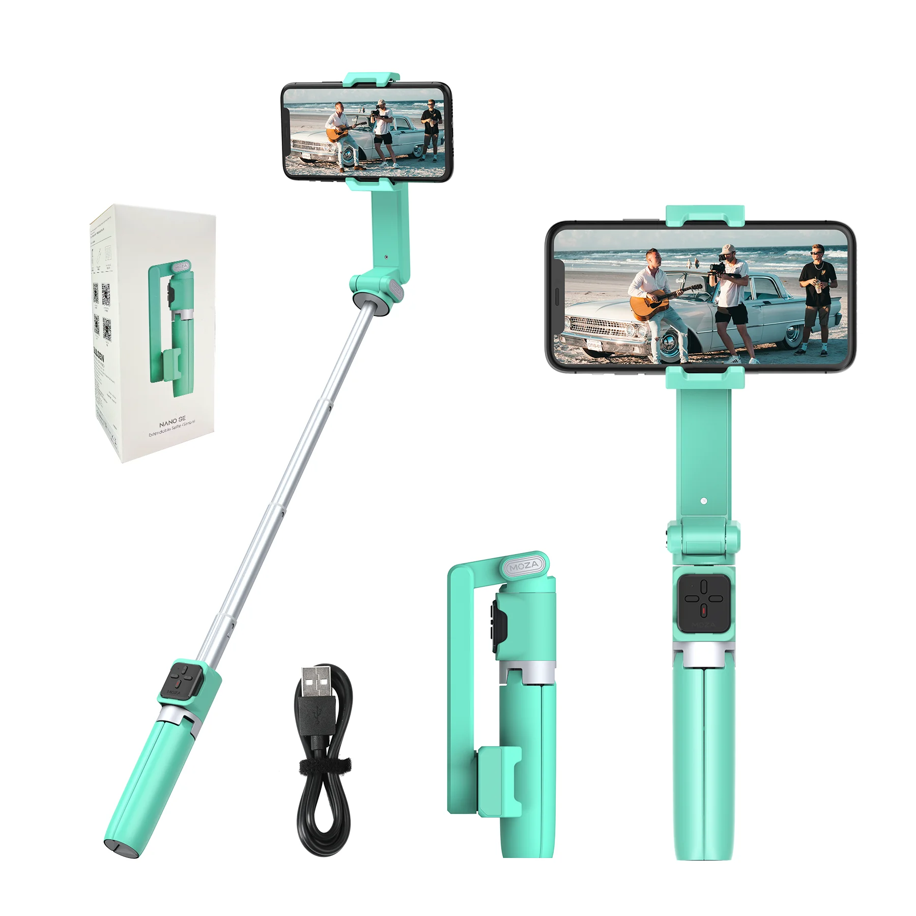 MOZA NANO SE монопод для селфи смартфона Gimbal регистрации YouTube путешествия съемки |