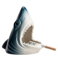 european creative shark storage ashtray crafts living room entrance office decoration accessories car ashtray gift for boyfriend