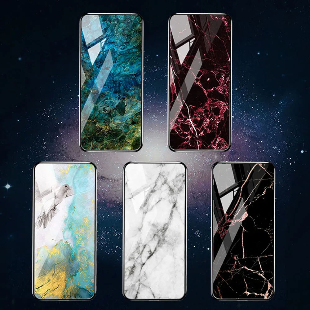 Мраморный чехол из закаленного стекла для Xiaomi Mi 9T чехлы роскошный бампер Xiomi A3 9 lite