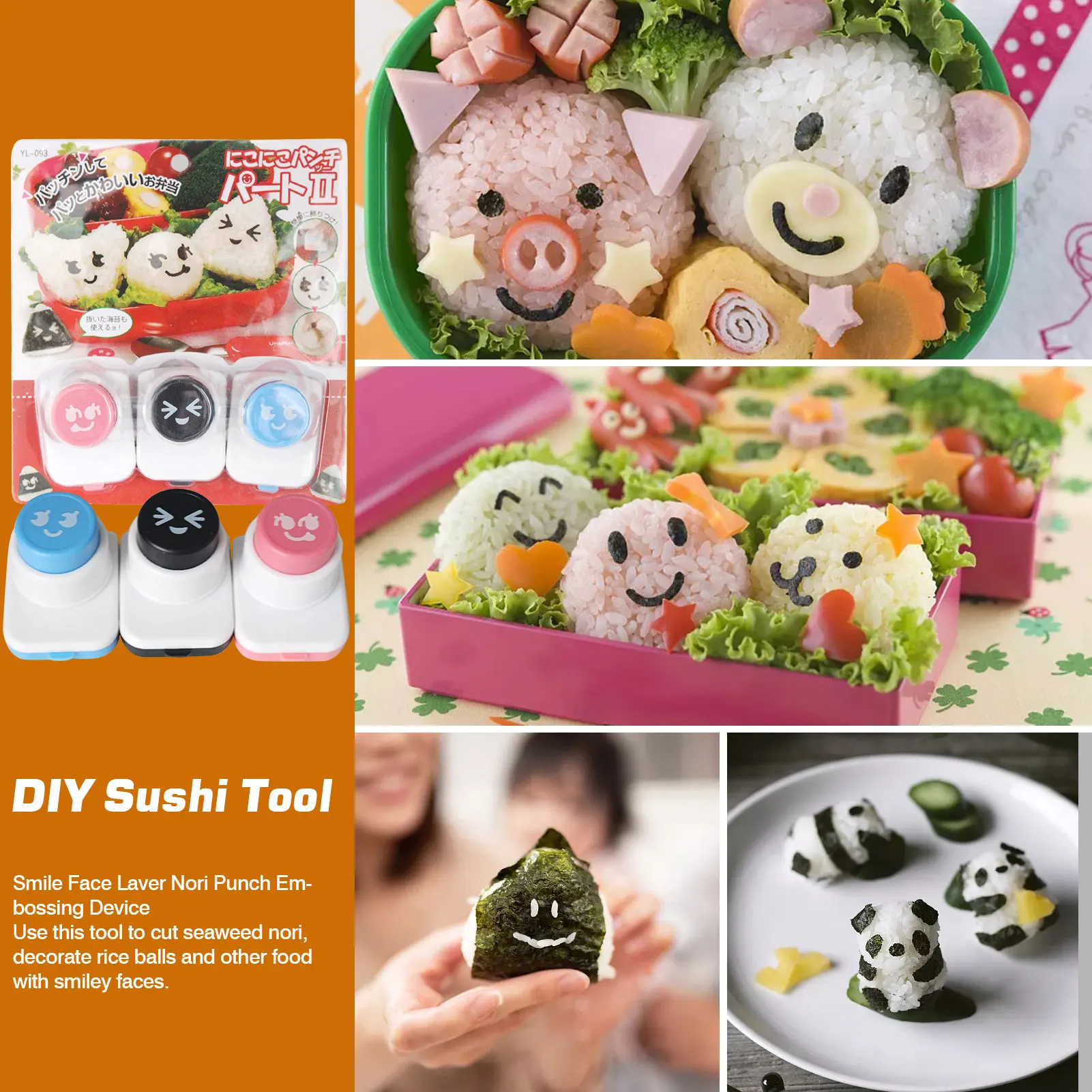 

Кухонные аксессуары «сделай сам» инструмент для суши с улыбкой