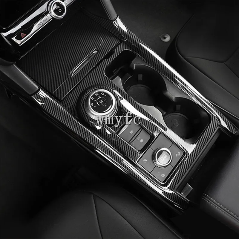 

Подходит для Ford Explorer U625 2020 2021 автомобильные аксессуары для украшения интерьера ABS консоль переключения передач Панель крышка 2 шт. левая рук...