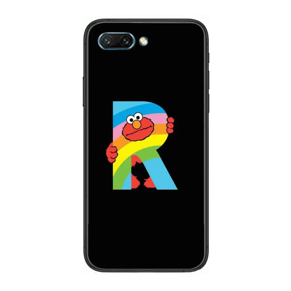 

American Children's TV E-Elmo Style clear Phone Case For Huawei Honor 10 9 8 7 N Pro Lite A C RU Black Etui Coque Hoesjes com