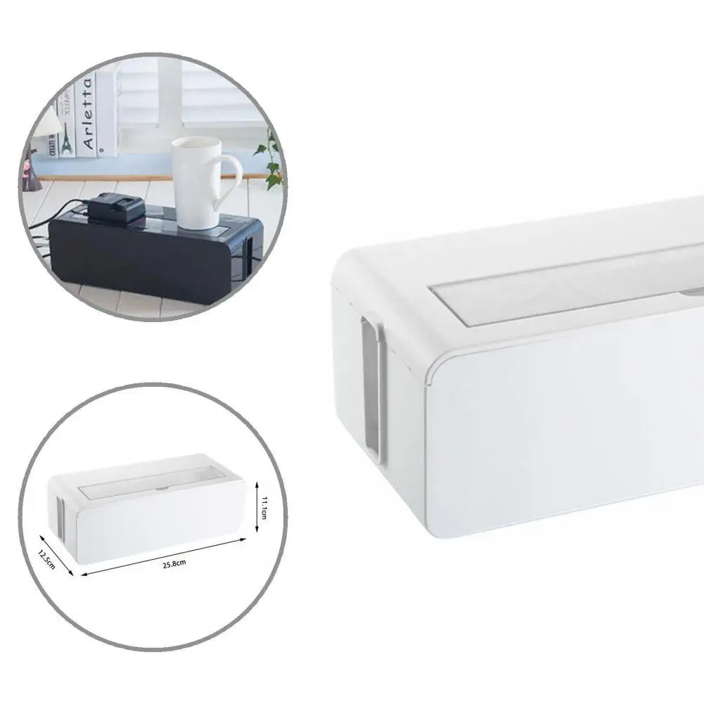 

with Cover Delicate Cable Power Socket Organizer Eco-friendly Storage Holder Sturdy for Kitchen