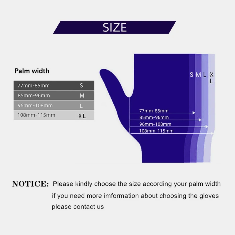 Нитриловые перчатки одноразовые латексные без порошка для осмотра