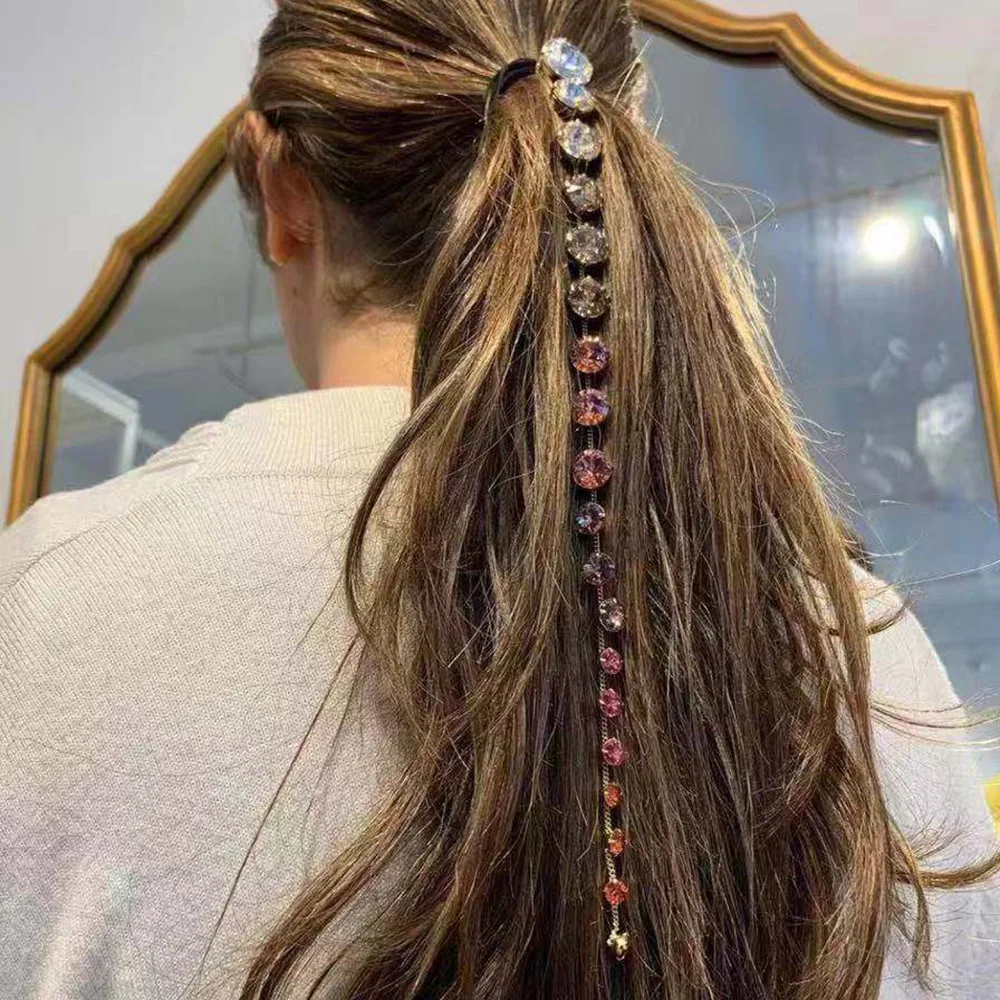 Цветная цистальная Tssel модная расческа для волос заколки женщин аксессуары