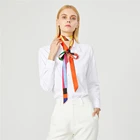 Брендовый дизайнерский длинный шарф, модный женский ремень, узкая повязка на голову для женщин, шелковый шарф, лента для сумок, женские аксессуары для волос