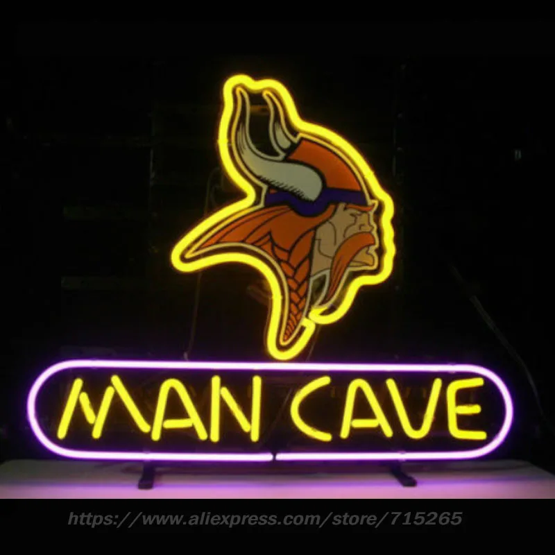 Мужской неоновый светильник CAVE Vikings неоновая лампа со стеклянной трубкой для