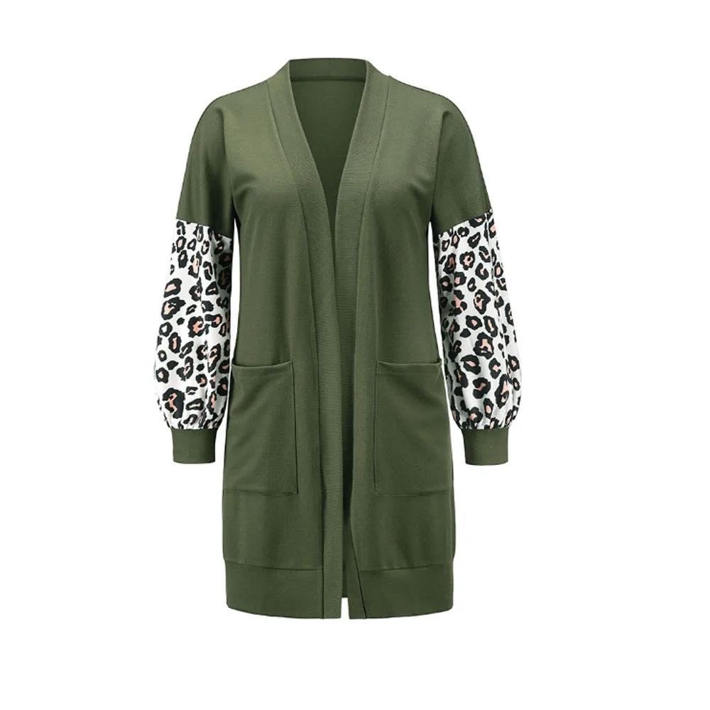 

TOIVOTUKSIA Fashion Autumn And Winter Long Sleeve Leopard Sweatshirt Oversized Women's Sweater Tops