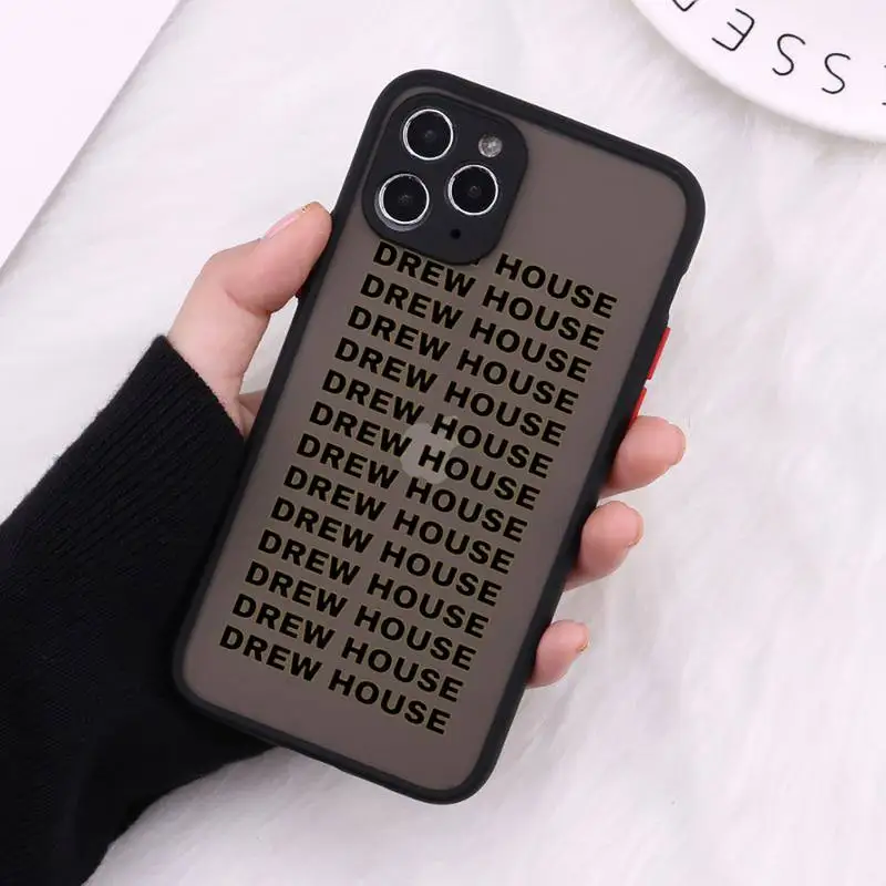 

drew house Phone Case Matte For iPhone 12 Mini 11 Pro XR XS Max 7 8 Plus X Hard PC Back Cover