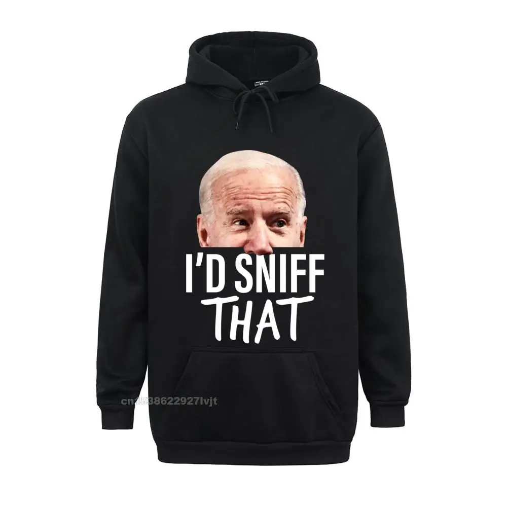Id Sniff That. Anti Joe Biden Funny Parody Long Sleeve Hoodie Mens Slim Fit Unique Tops Hoodie Cotton Hooded Hoodies Casual