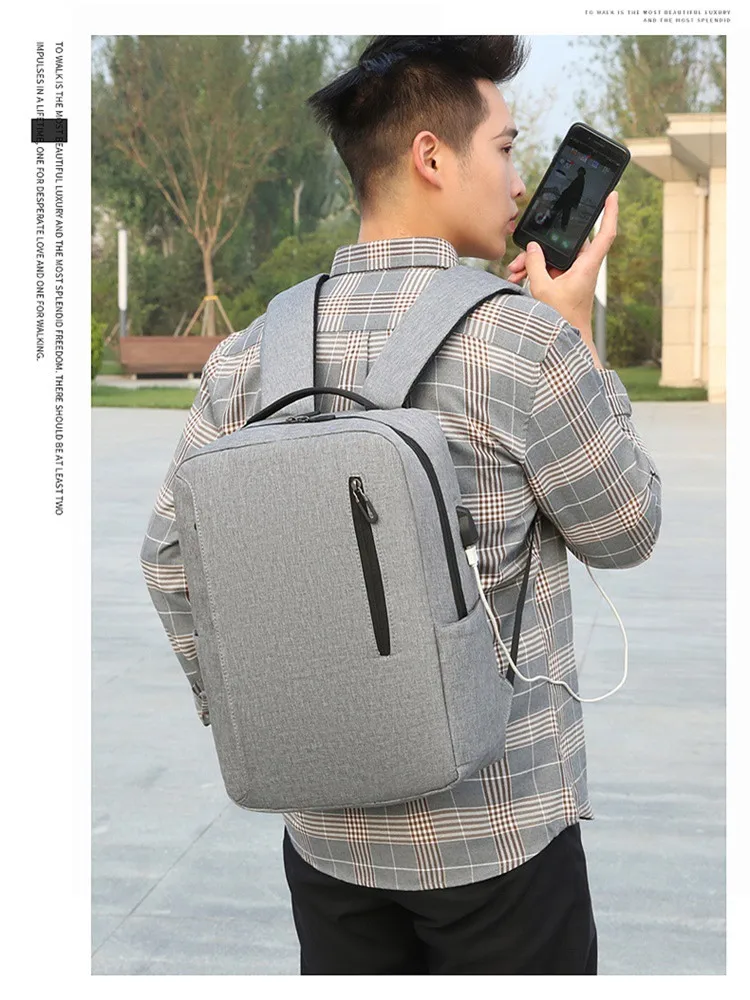 

Men Business Laptop Backpacks Waterproof Nylon USB Charging Male Computer Bags Anti-theft School Bag Women Travel Backpack