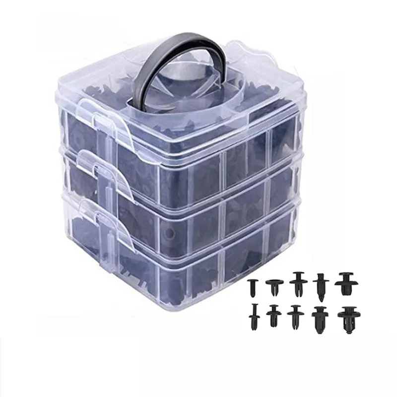 

620 pcs/Box Car Fastener Clips Mixed Car Fasteners Door Trim Panel Auto Bumper Rivet Retainer Push Engine Cover Fender