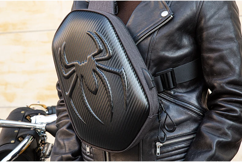 Мотоциклетный рюкзак SFK нагрудная сумка из углеродного волокна для мужчин и