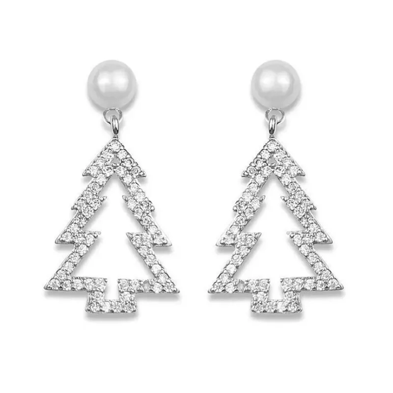 

earrings for women oorbellen hangers statement chain pendientes largos Christmas treetassel trendy geometric Euro-American