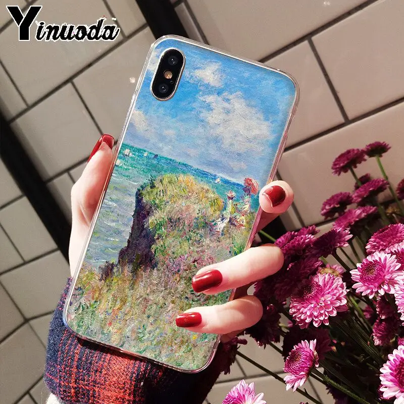 Yinuoda Claude Monet art painting TPU Soft Phone Case for Apple iPhone 8 7 6 6S Plus X XS MAX 5 5S SE XR Cellphones