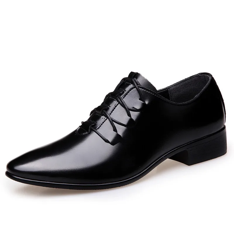 

Man Business Male Shoes Fashion Men Wedding Dress Formal Shoes Leather Luxury Men Office Sapato Social Masculino Party Shoes