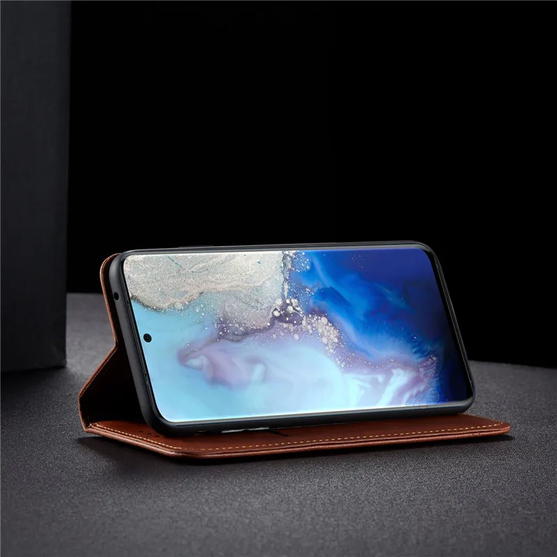 Кожаный чехол-книжка для Samsung Galaxy S20 Ultra S10e S10 Note 10 Plus A8Plus A7 2018 J4 J6 A9 | Мобильные