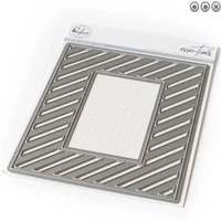 square background stencil metal cutting dies and stamps for scrapbooking practice hands on diy album card handmade tools