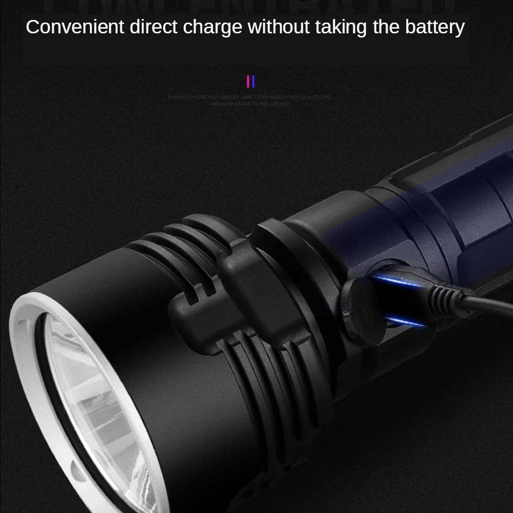 Суперъяркий светодиодный фонарик портативный тактический L2 XHP50 с USB-зарядкой