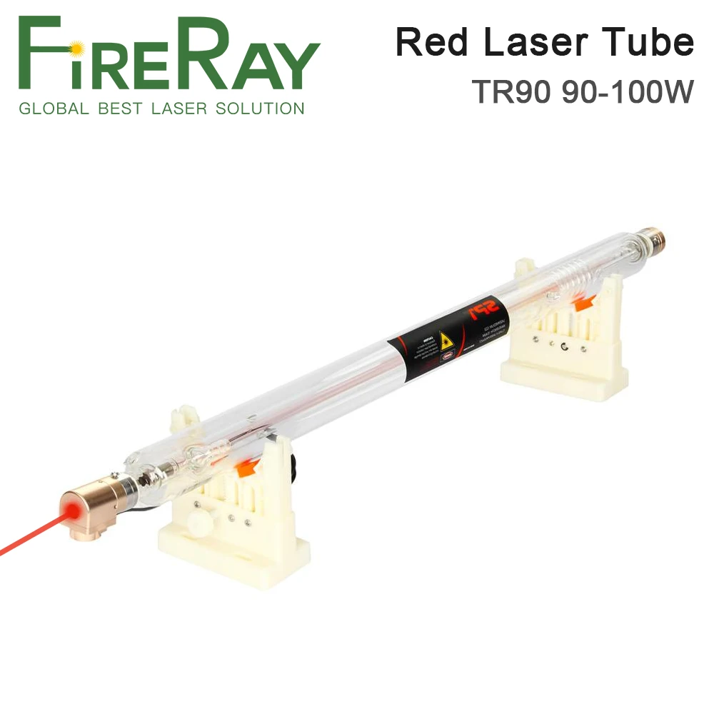 

FireRay CO2 Laser Tube 90W Dia.80mm Length 1280mm With Red Point for CO2 Laser Cutting and Engraving Machine