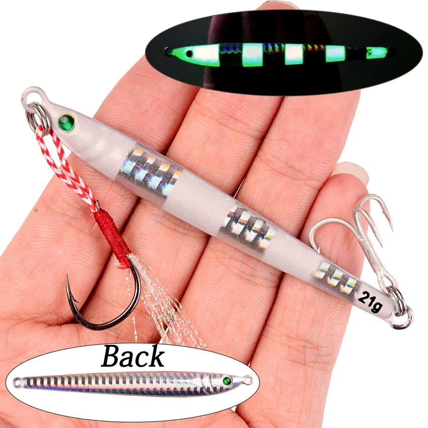 1PCS Long Metal Jig Fishing Lure Slow Cast Jigging Spoon 7G 10G 14G 17G 21G 28G Artificial Shore Bait Sea Tackle | Спорт и