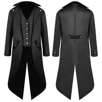 men vintage suit jacket long tuxedo vintage steampunk retro tailcoat single breasted gothic victorian frock coat cosplay3s