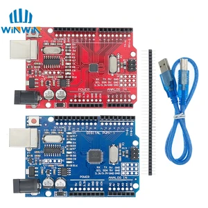 Микросхема UNO R3 CH340G + MEGA328P SMD, 16 МГц для платы разработки Arduino UNO R3, USB-кабель ATEGA328P, один комплект