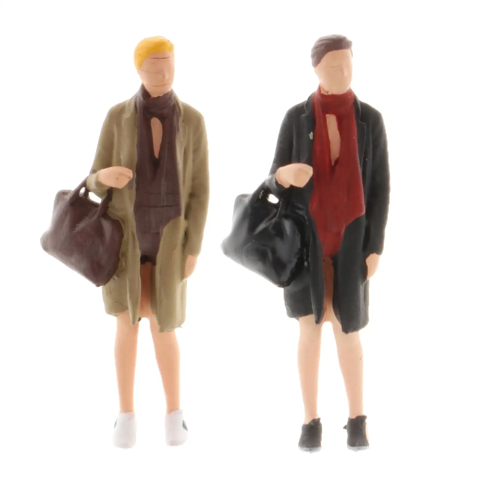 

Miniature Scale Diorama Figure Lady Street Railway Road Desktop Decor Collections Supplies