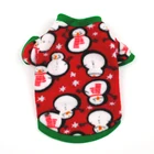 Мультяшный Снеговик Теплая Флисовая одежда для собак Рождественский зимний теплый свитер для собак Французский бульдог теплая рубашка для собак Прямая поставка