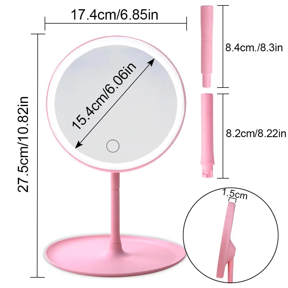 Зеркало для макияжа со светодиодной подсветкой|Зеркала макияжа| |