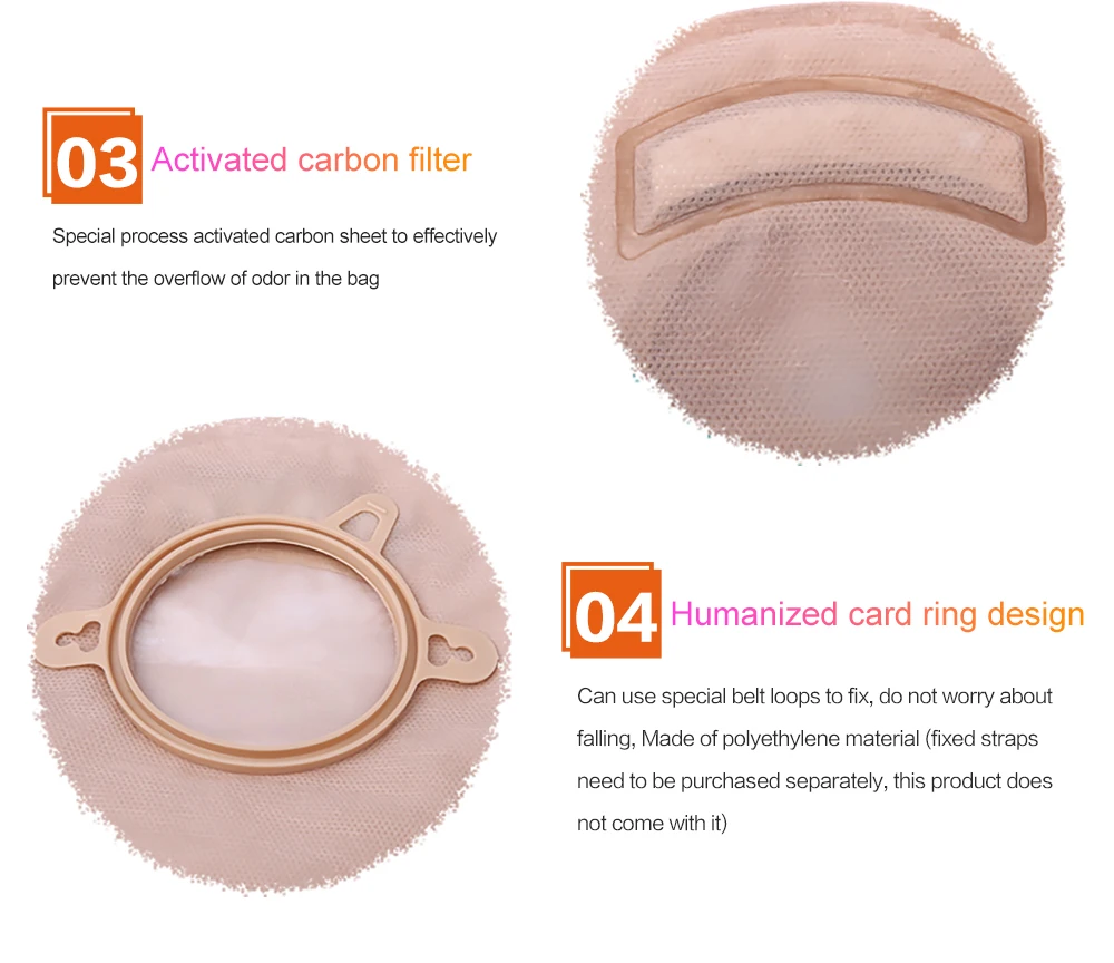 Cofoe из двух предметов Системы остомы сумка Drainable Colostomy уход сумки рама отрезного станка для подходит 20-60 мм остомы сумка с угольным фильтром 2/5/10 шт