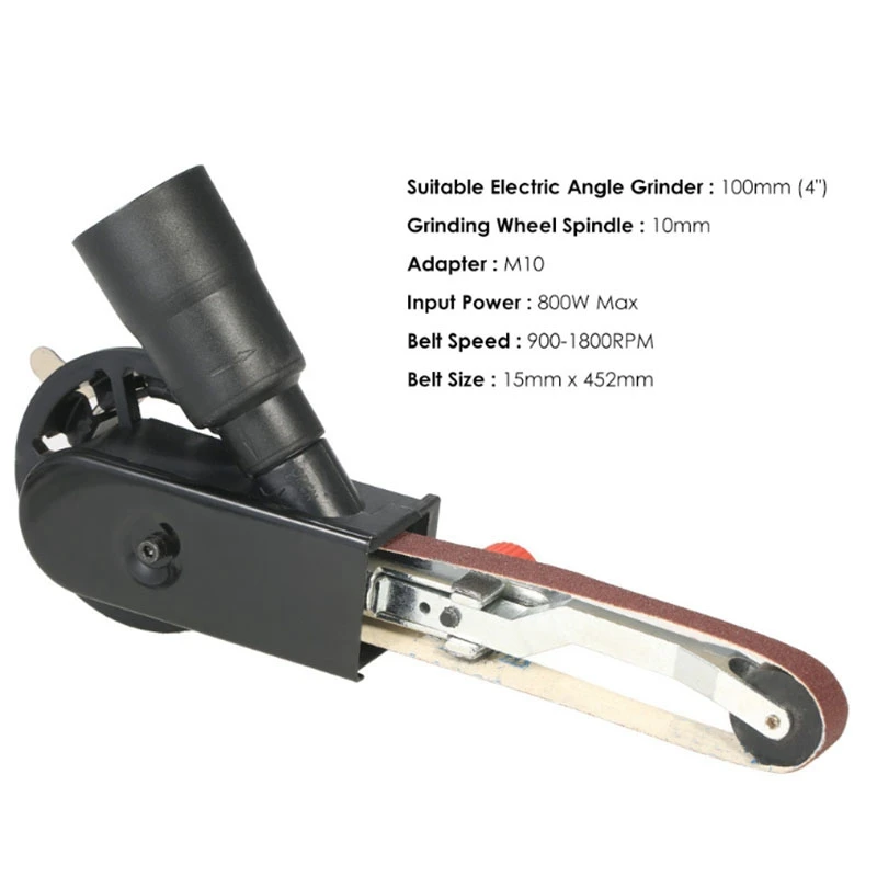 

Angle Grinder Sanding Belt Adapter Sanding Machine Electric Angle Grinder Power Tool DIY Woodworking Metal Working