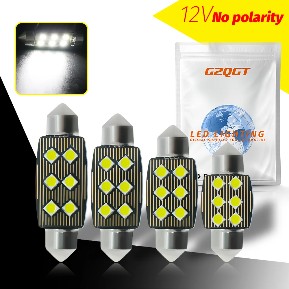 100x 3030 Festoon 31mm 36mm 39mm 41/42mm C5W Led Bulb CANBUS C10W Dome Reading Lamp Car Beleuchtung Interior License Plate Light