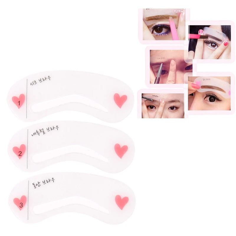 3 шт./компл. фотосессия руководство по рисованию бровей сделай сам трафарет для