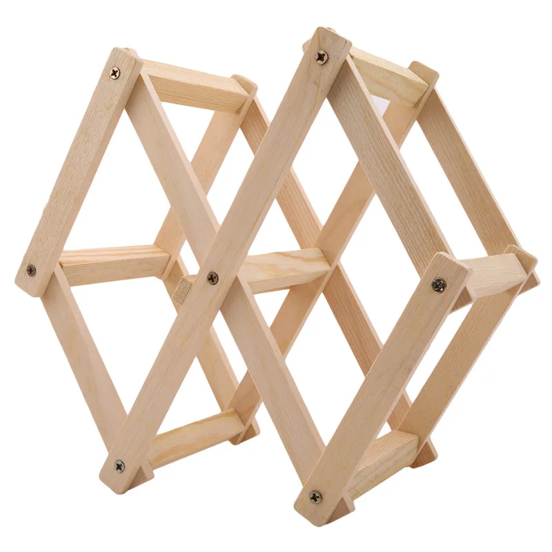 Классическая деревянная подставка для красного вина 3 держателя бутылок