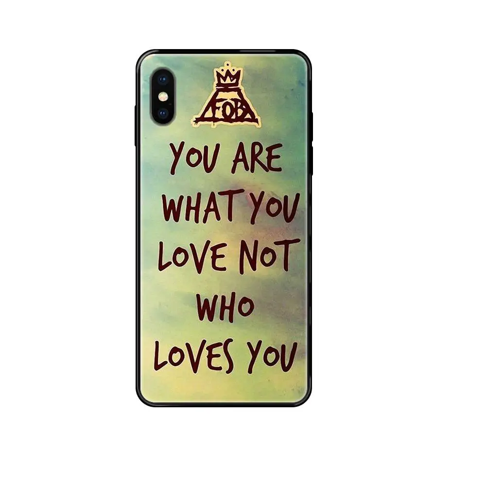 Мягкие чехлы Capa Core Music Band Fall Out Boy Fob черный для Xiaomi Mi Max Mix 2 3 2S 5X 6X CC9 CC9E Pro Note 10 Lite Ultra |