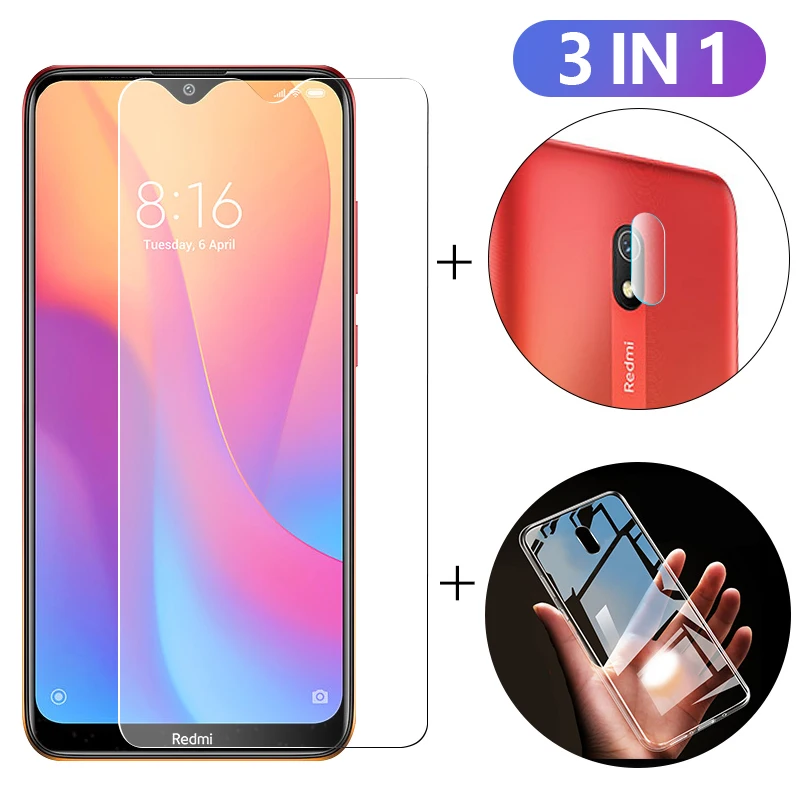 Чехол 3 в 1 + Защитное стекло для камеры redmi note 8t 8 pro защитная пленка экрана xiomi 9t 9 lite