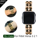 Женский ремешок для Fitbit Versa 3 2, женский роскошный браслет для часов Fitbit Watch Sense Versa3 Versa2, стальной спортивный ремешок