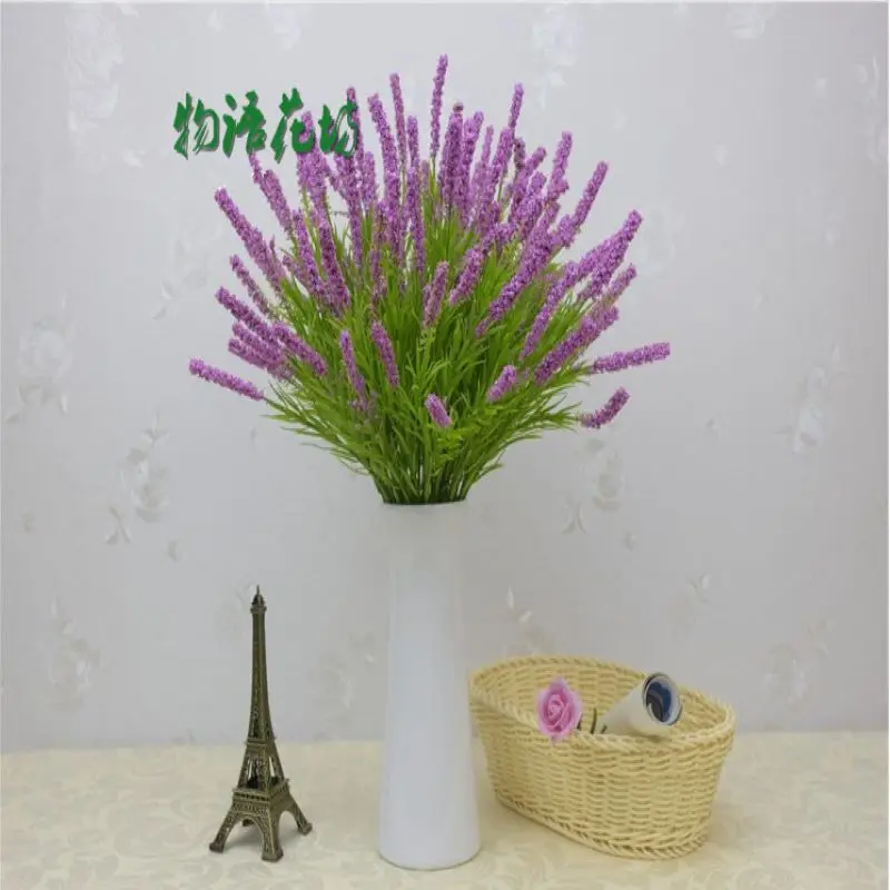 

1Pcs Lavender Artificial Flowers High Quality Home Wedding Decoration Flower Texture Decoration Fake Plant Silk Flower