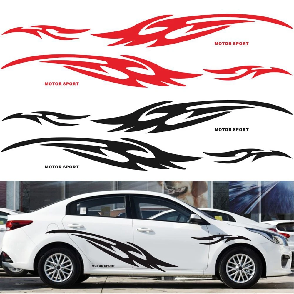 

1 комплект, Двусторонняя наклейка на талию автомобиля