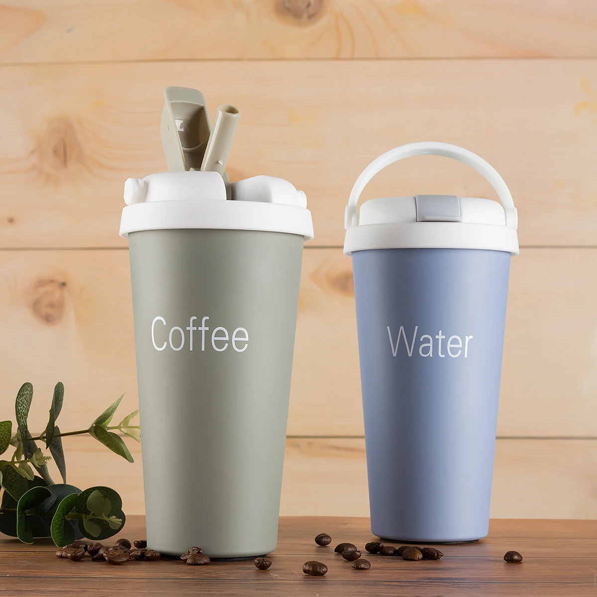 Термос с соломинкой и двойными стенками из нержавеющей стали | Вакуумные фляги