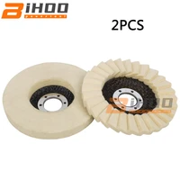 125mm 2pcs wool polishing wheel polishing pads angle grinder wheel felt polishing disc for metal marble glass ceramic