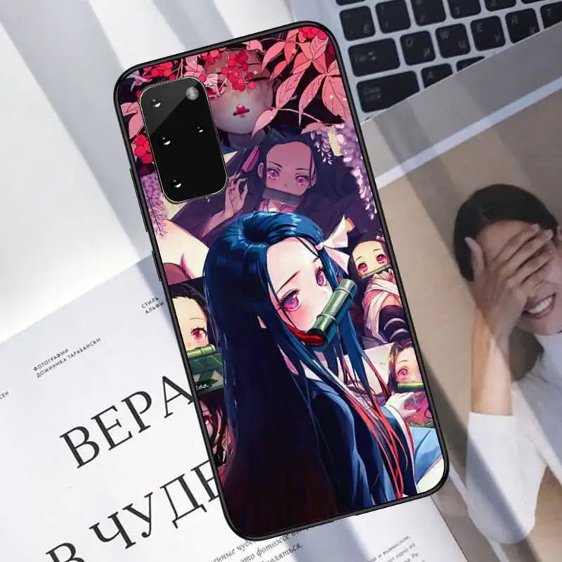 

Anime Demon Slayer Kimetsu No Yaiba Phone Case For Samsung A40 A31 A50 A51 A71 A20E A20S S8 S9 S10 S20 Plus note 20 ultra