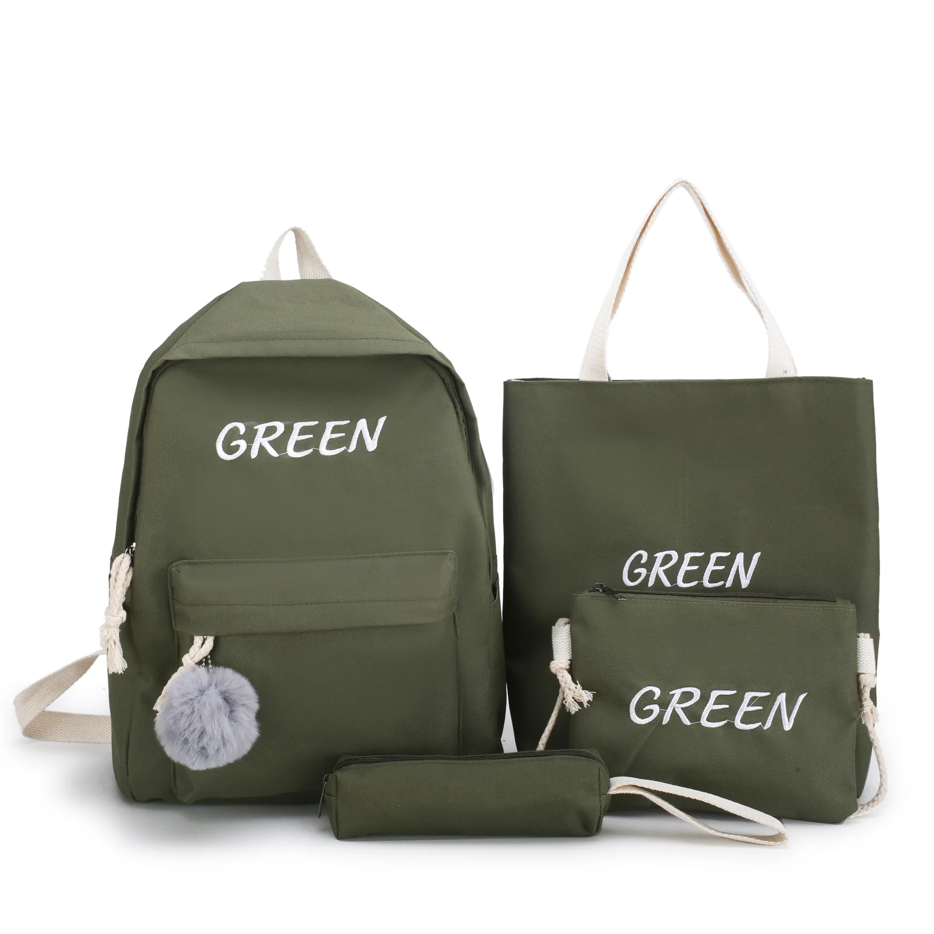 

4 set School Bags for Teenage Girls Kids Children Student Backpack Travel Teen Shoulder Bag Child Schoolbag New Women backpack