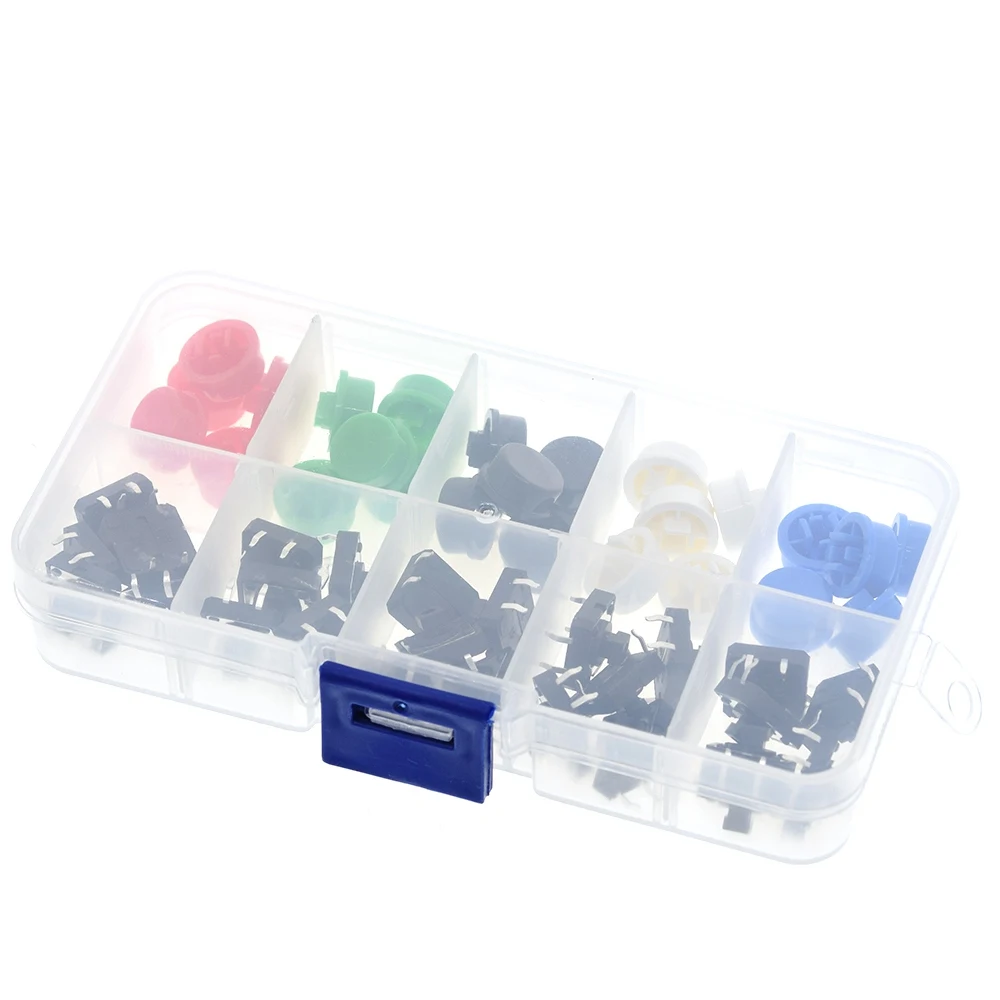 25 шт. Тактильный кнопочный переключатель мгновенного Размер: 12*12*7 3 мини