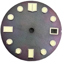 28 5mm watch dial japan c3 green luminous 009 modified dial watch accessories suitable for nh354r7s movement