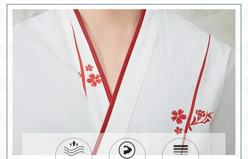 Unisex Japan Cuisine uniform chef work suit Restaurant service Chef Serving Top | Тематическая одежда и униформа