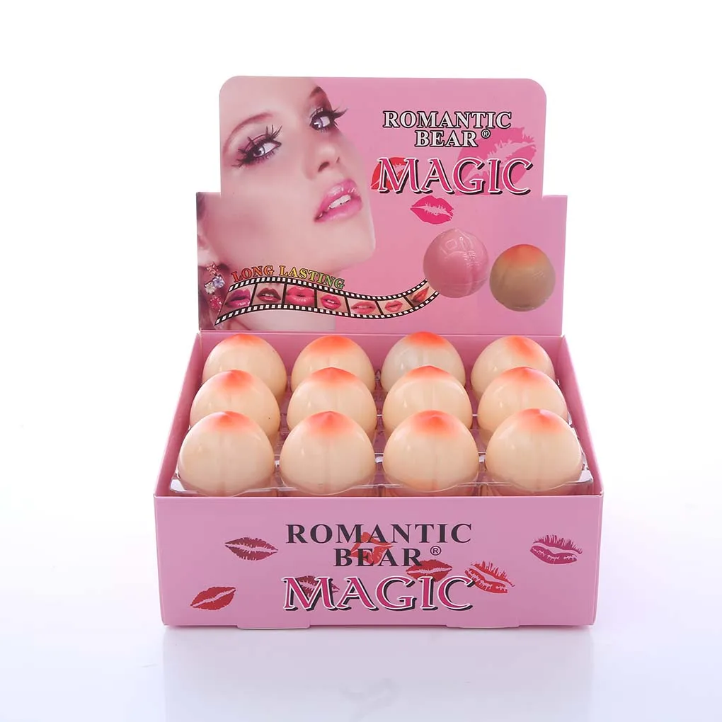 Милый макияж в форме персика увлажняющий питательный бальзам для губ длительный