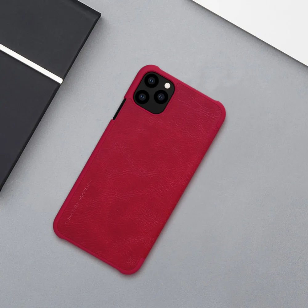 Для iPhone 11 Pro Max X XR XS Max чехол Nillkin Qin роскошный Флип кожаный чехол для телефона для iPhone 11 8 7 6 6S Plus 5 5S SE