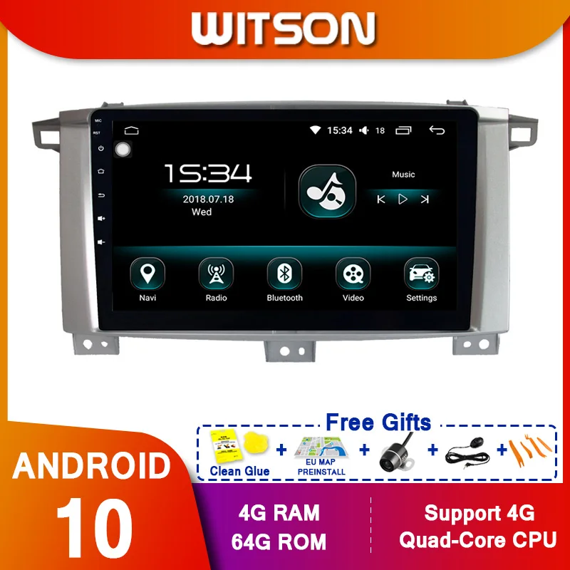 WITSON FULL HD сенсорный экран Android 10 0 Восьмиядерный Автомобильный GPS мультимедийный